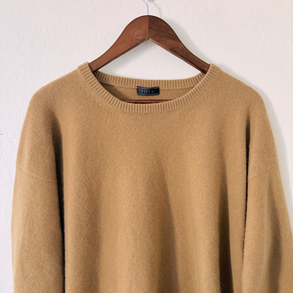 Prada Men's Tan Sweater Size 50 (US Size Large) - Picture 2 of 9